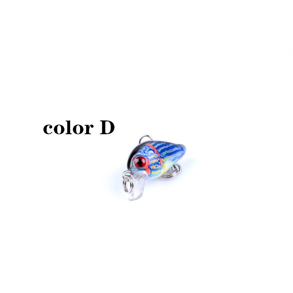 Mồi Câu Cá Giả 3D Mini 30mm/1.5g