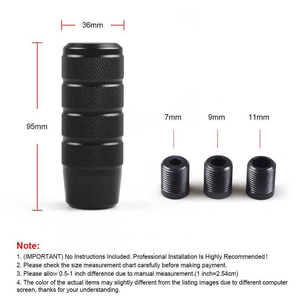 Núm chuyển số đa năng không trượt 95MM Hộp số bằng tay Nhôm có khía Núm cần gạt cần số