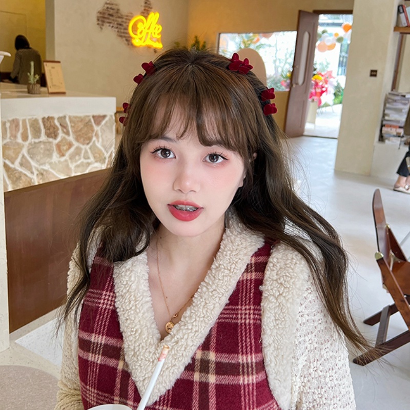 Kẹp Tóc Nhung Mini Thời Trang Thu Đông Hàn Quốc