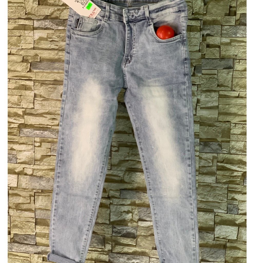 Quần jean nam bò xanh khói Hàn Quốc Cao Cấp | BigBuy360 - bigbuy360.vn