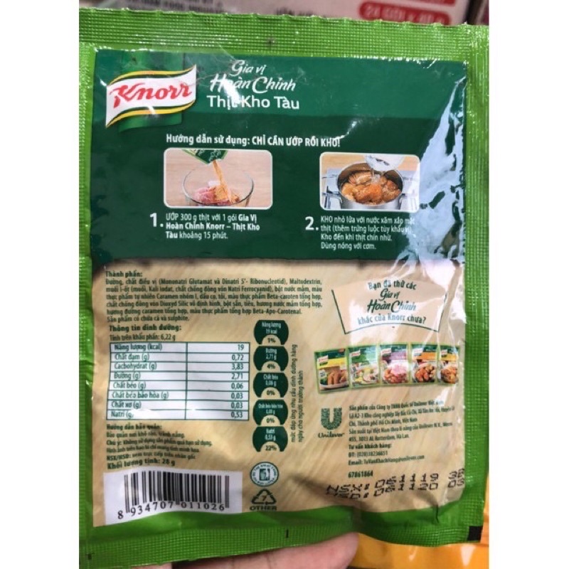 Gia Vị Knorr Hoàn chỉnh Các Loại