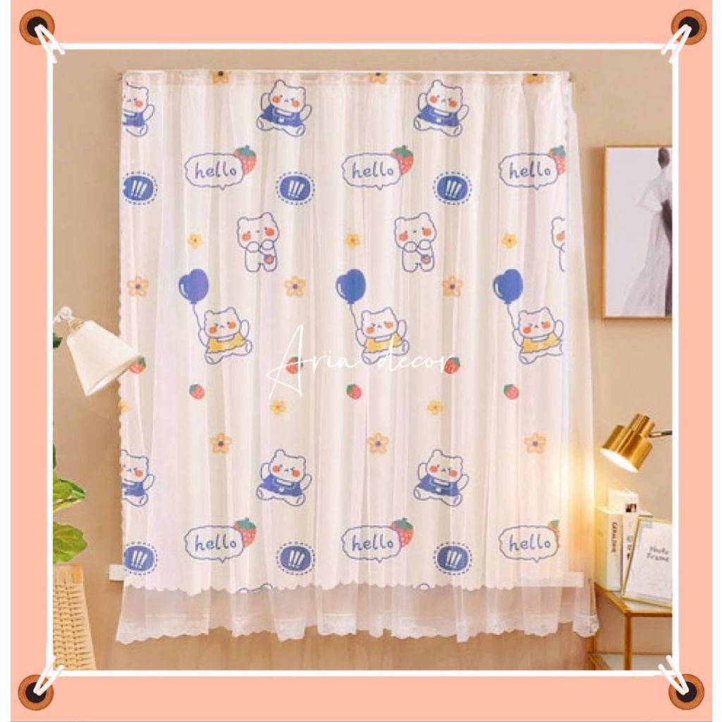 [ 1m8*2m] Rèm cửa dán tường chống nắng ARIA DECOR size lớn không khoan đục, decor phòng ngủ, che tủ quần áo, cửa sổ lớn