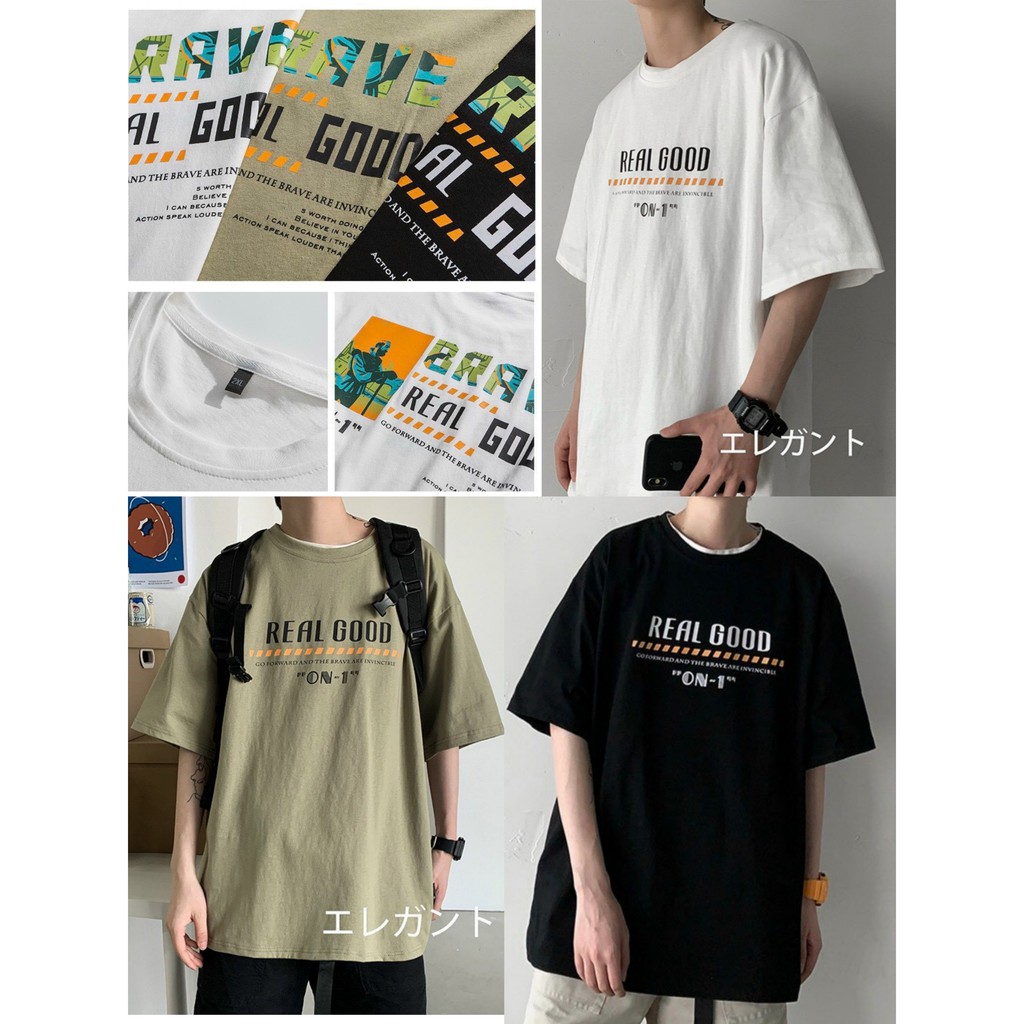 [ẢNH THẬT+FREESIZE] ÁO THUN REALGOOD CHUẨN UNISEX CỰC CHẤT