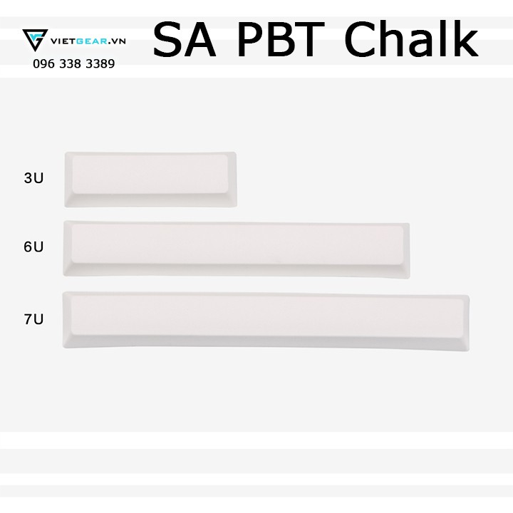 Bộ nút bàn phím SA PBT Chalk 157 nút, tặng kèm keypuller