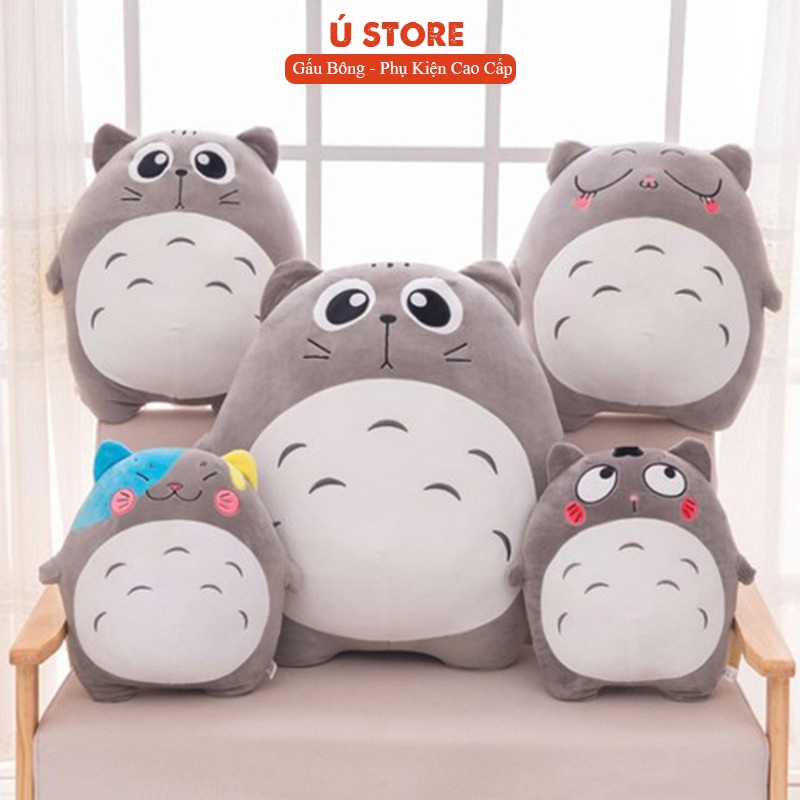 [RẺ VÔ ĐỊCH] Gấu bông Totoro Biểu Cảm siêu mềm mịn, Thú Nhồi Bông Totoro Cao Cấp, Ú Store