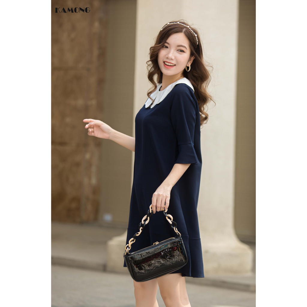 Đầm suông cổ sen đuôi cá KAMONG D043 | BigBuy360 - bigbuy360.vn