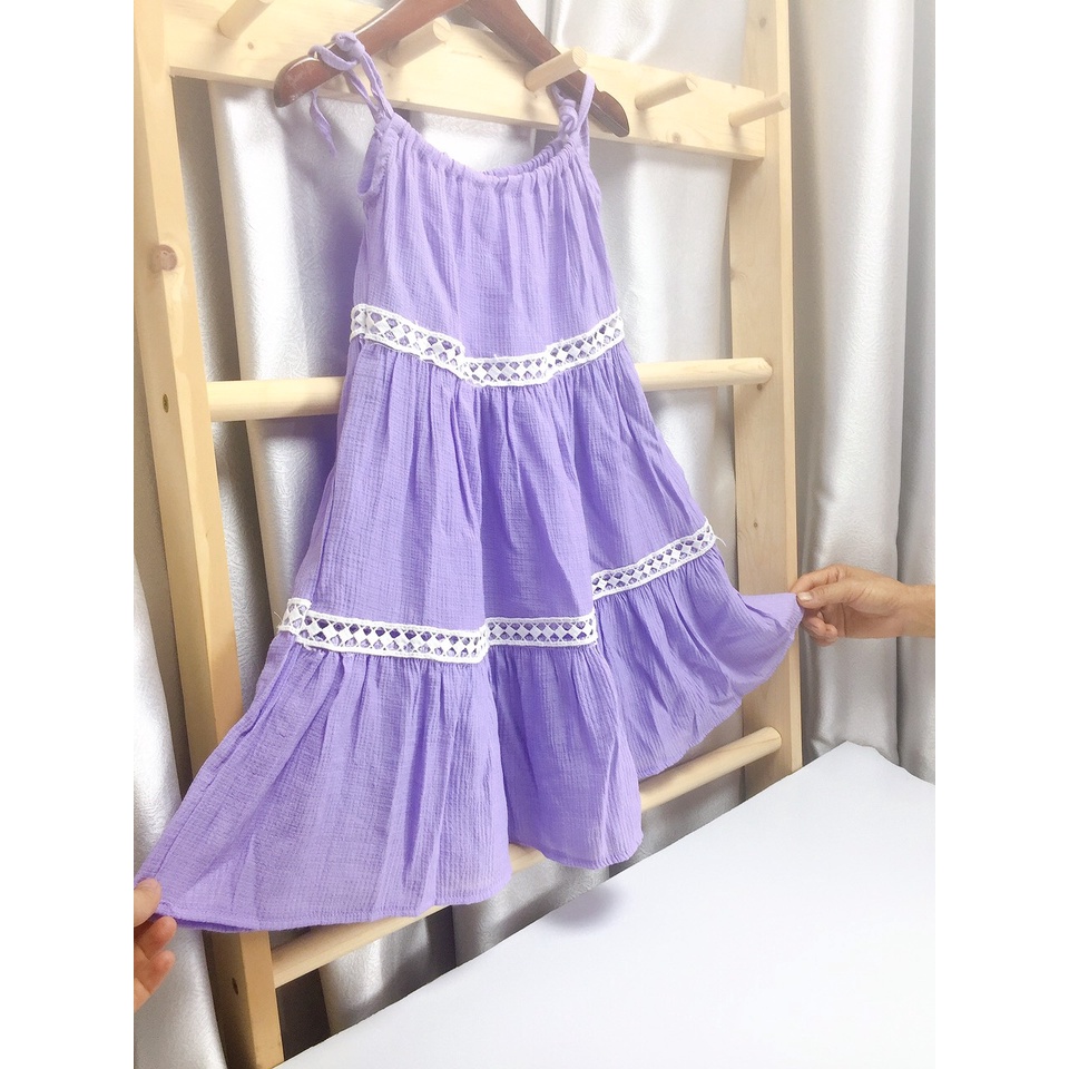 Váy Đầm Bé Gái Hml (1- 10 TUỔI), Váy Cho Bé Gái Chất Đũi, Đầm Bé Gái Size Đại Mã A14