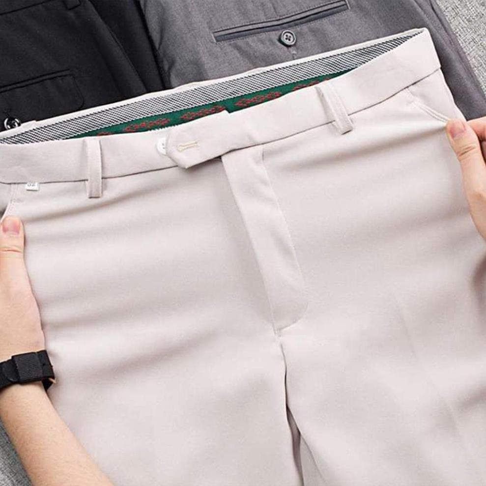 Quần Âu Nam Hàn Quốc Ống Côn Cao Cấp - Full màu: Xanh, đen, xám, kem chất vải co giãn dày dặn, form Slimfit hàn quốc | BigBuy360 - bigbuy360.vn