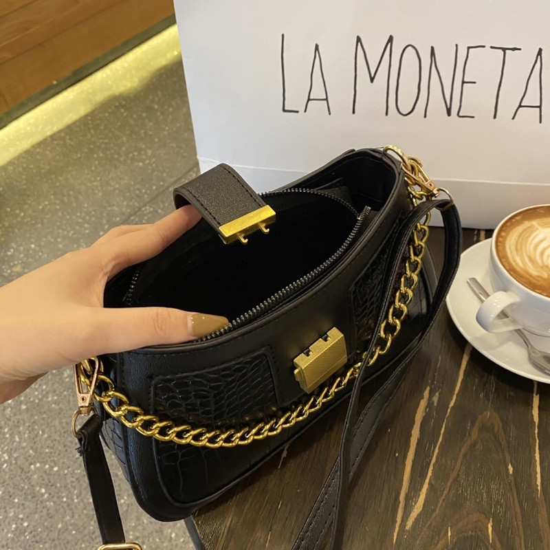 BÁN SỈ TÚI TREND BAG 2 MÀU ĐEN TRẮNG CHO NỮ