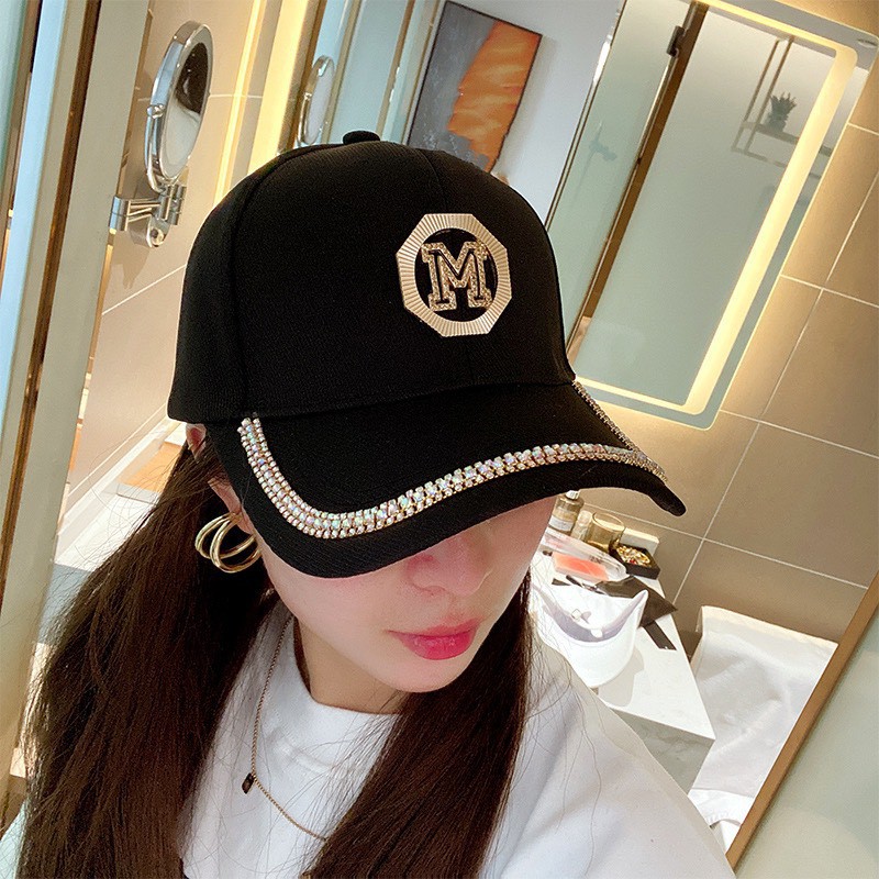 Mũ lưỡi trai unisex nam nữ KHÓA MIDI đính đá  hàng QC siêu đẹp nón lưỡi trai khóa sau đội nhóm chơi thể thao du lịch
