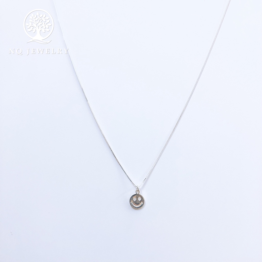 Dây chuyền bạc hình mặt cười - NQ Jewelry