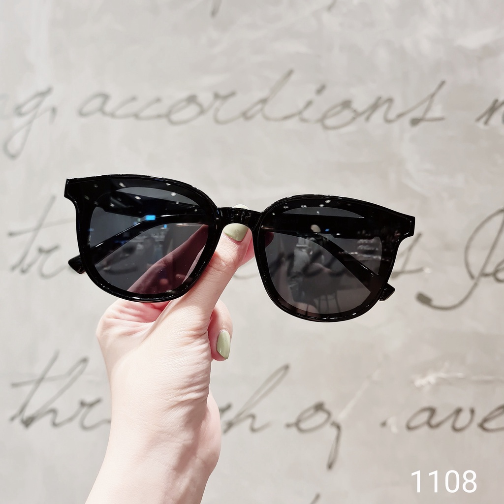 Kính mát nữ mắt tròn LILYEYEYWEAR chống tia UV400 dày dặn kiểu dáng cơ bản dễ đeo 1108