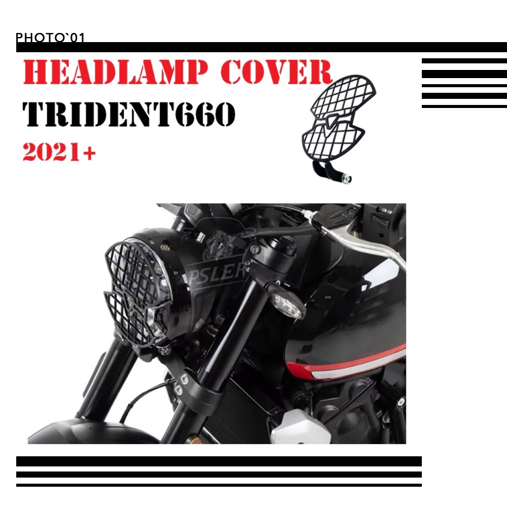 Ốp Bảo Vệ Đèn Pha Chuyên Dụng Cho Xe Mô Tô Triumph Trident 660 2021 2022