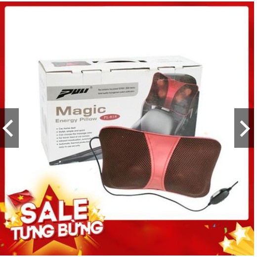 Gối Massage Hồng Ngoại 6 Bi Magic Pillow PL-818 thế hệ mới