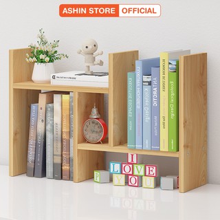 Kệ Sách Gỗ Mini Để Bàn Làm Việc Và Phòng Học Lắp Ghép Đa Năng Gỗ MDF Cao Cấp