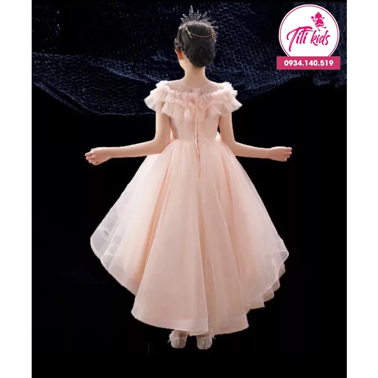Đầm Công Chúa Bé Gái TiTiKids Đầm Đuổi Xếp Ly CC160
