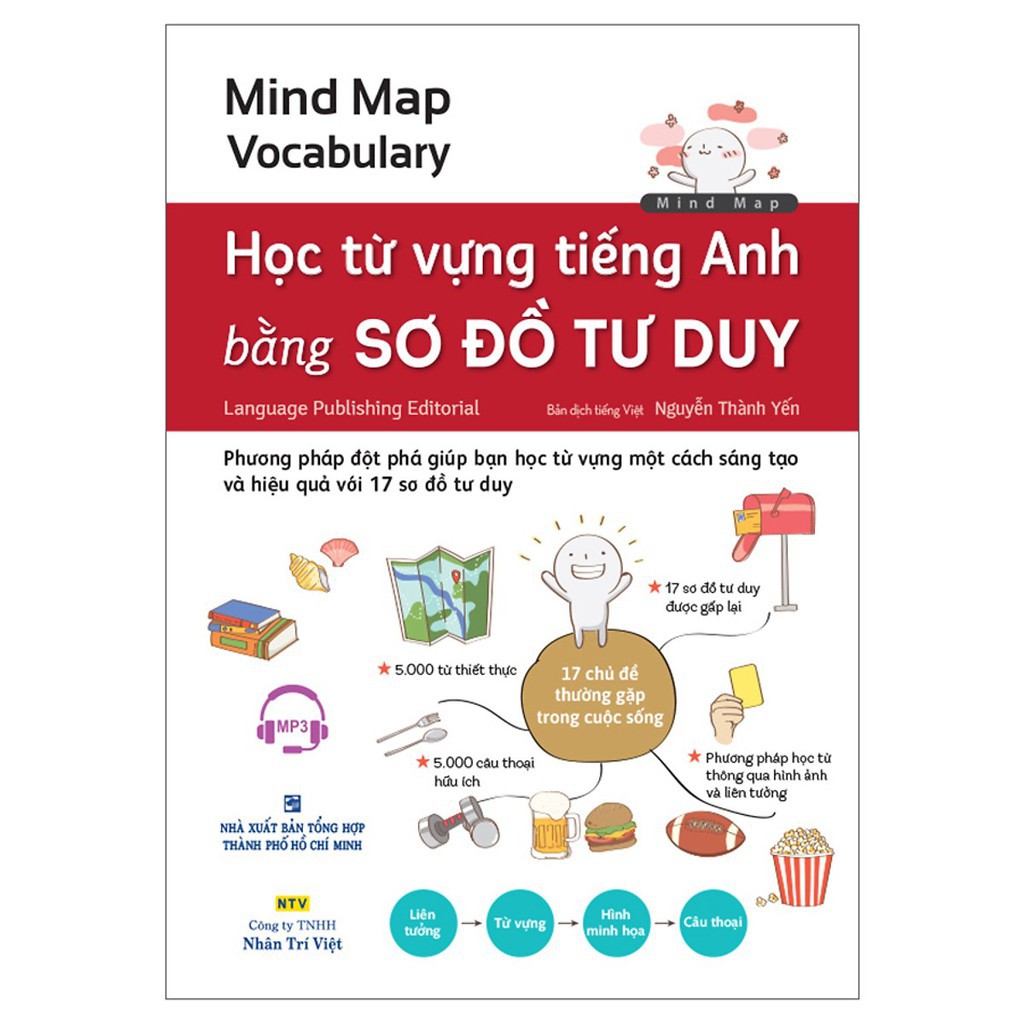 Sách - Mind Map Vocabulary - Học Từ Vựng Tiếng Anh Bằng Sơ Đồ Tư Duy (Kèm 1 Đĩa MP3)