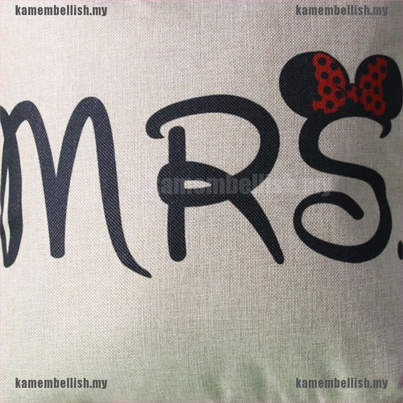 Vỏ Gối Cotton Mr Mrs