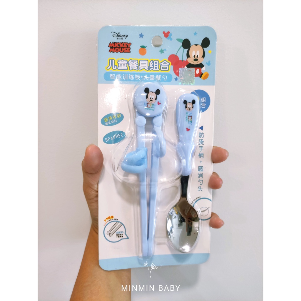 ĐŨA MUỖNG TẬP ĂN DISNEY 2D (Hình Mickey/ Minnie/ McQueen/ Elsa/ Captain/ Spiderman/ Sofia)