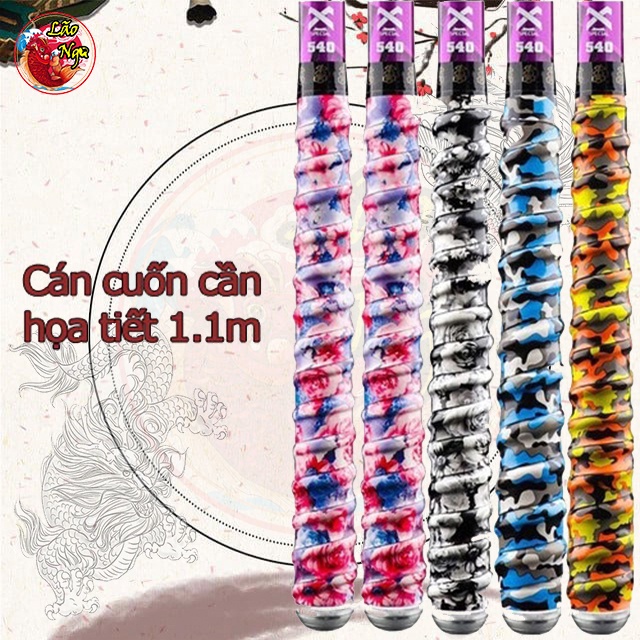 Cuốn Cán Cần Câu , Vợt Cầu Lông , Xe Đạp Họa Tiết Hoa Đủ Màu Sắc Chất Liệu Cao Cấp Chắc Chắn