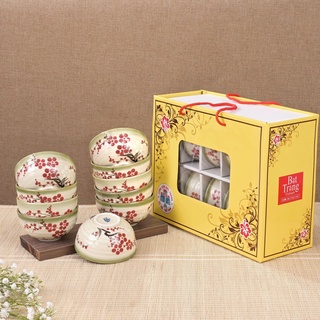 BỘ BÁT CƠM BÁT TRÀNG CHUẨN ĐẸP ( BỘ 6 / BỘ 10 BÁT )