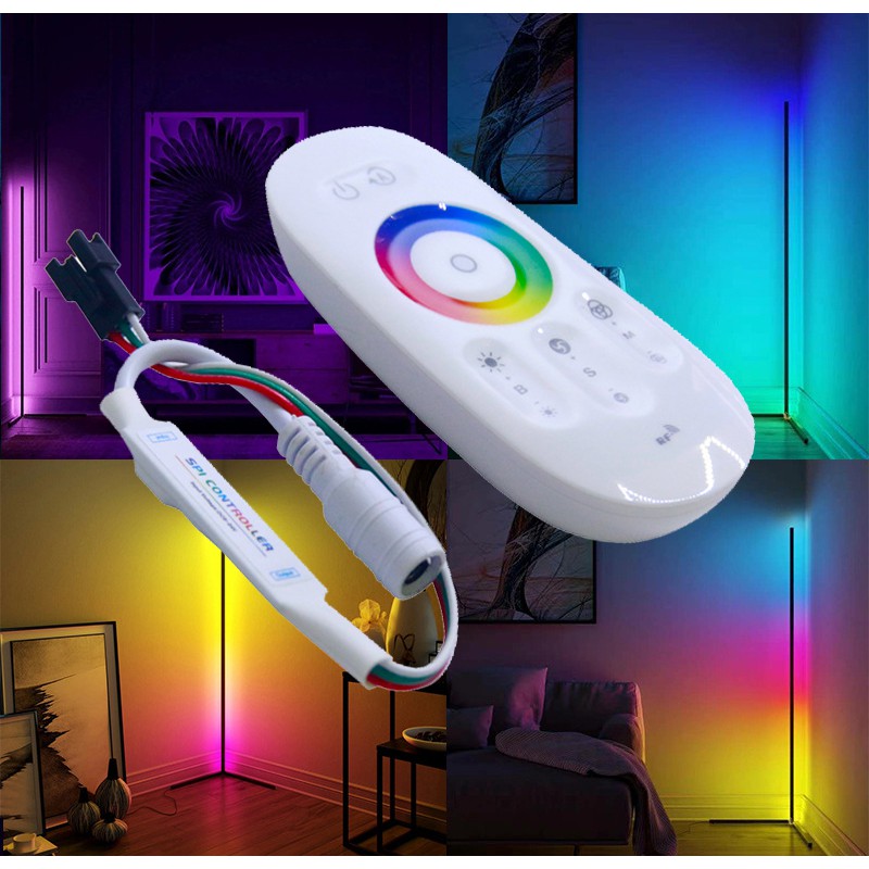MINI03 BỘ ĐIỀU KHIỂN LED FULL MÀU ARGB WS2812B WS2811 UCS1903 VỚI REMOTE CÓ VÒNG TRÒN MÀU CẢM ỨNG