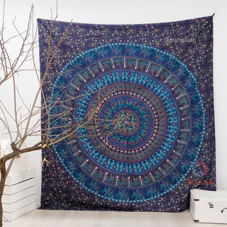[ cao cấp ] Khăn Mandala Ấn Độ trang trí treo tường 100% cotton 2m1 x 2m4 chất lượng