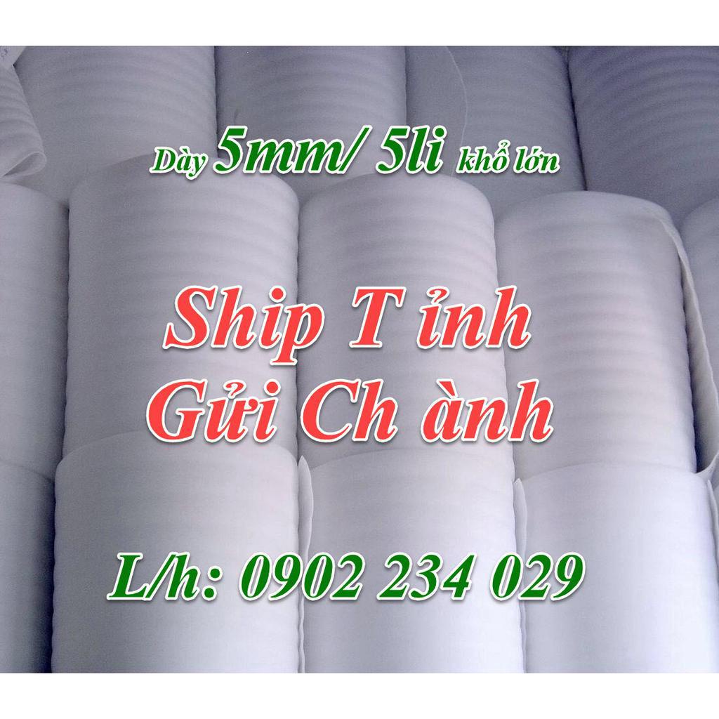 Cuộn Mút Foam Dày 5mm/ 5ly Khổ Cao 1m Hàng Chuẩn
