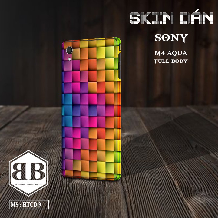 Bộ Skin Dán Sony Xperia M4 Aqua dán full lưng viền dùng thay ốp lưng điện thoại in hình theo yêu cầu