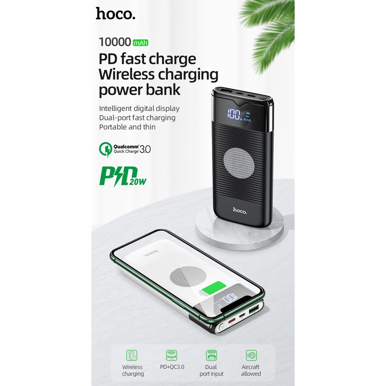 Pin sạc dự phòng Hoco j63 pd20w +qc3.0 10000 mah thích hợp cho 11 12 se samsung oppo