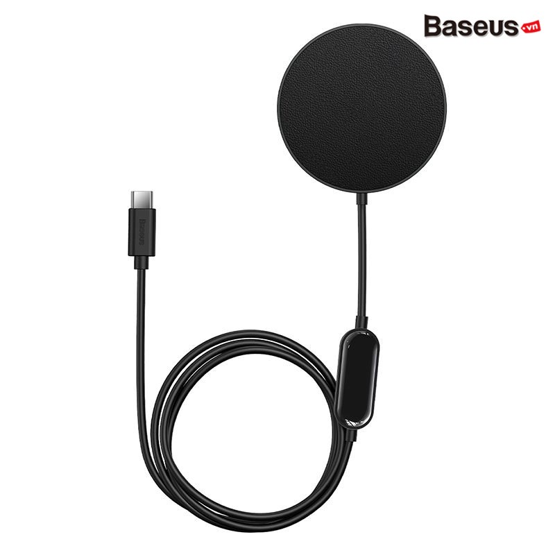 Đế sạc không dây nam châm Baseus Simple Mini Magnetic Wireless Charger dùng cho 12 13 Series
