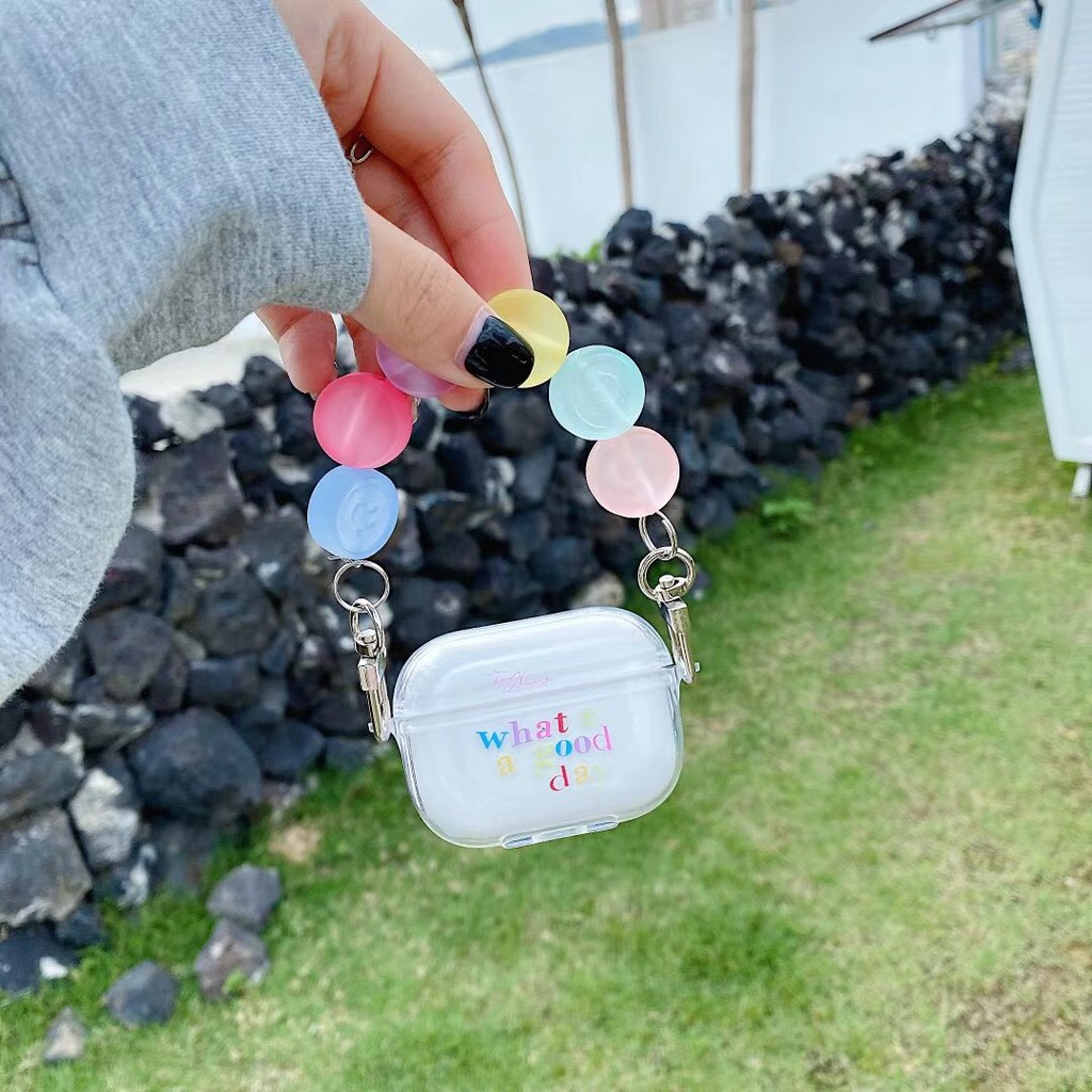 Vỏ Bảo Vệ Hộp Sạc Tai Nghe Airpods 1 / 2 / Pro In Chữ Tiếng Anh Kiểu Nhật Hàn Đơn Giản | BigBuy360 - bigbuy360.vn