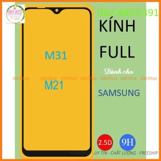 Kính cường lực Full màn full keo SamSung M31, M21 (2020) đẹp, bền
