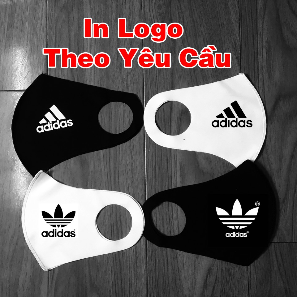 Combo 5 chiếc KHẨU TRANG in Logo thời trang, KHẨU TRANG VẢI 3D thời trang