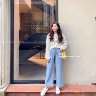 Quần culottes jeans mềm