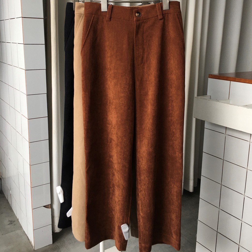 Quần ống suông chất nhung TK - QTK050
