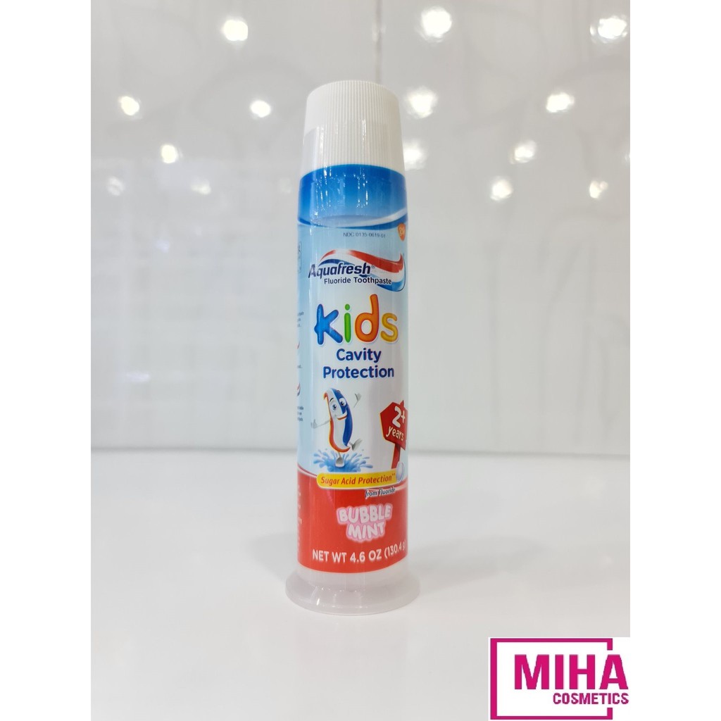 Kem Đánh Răng Cho Trẻ Em Aquafresh Kids Cavity Protection 130,4g USA