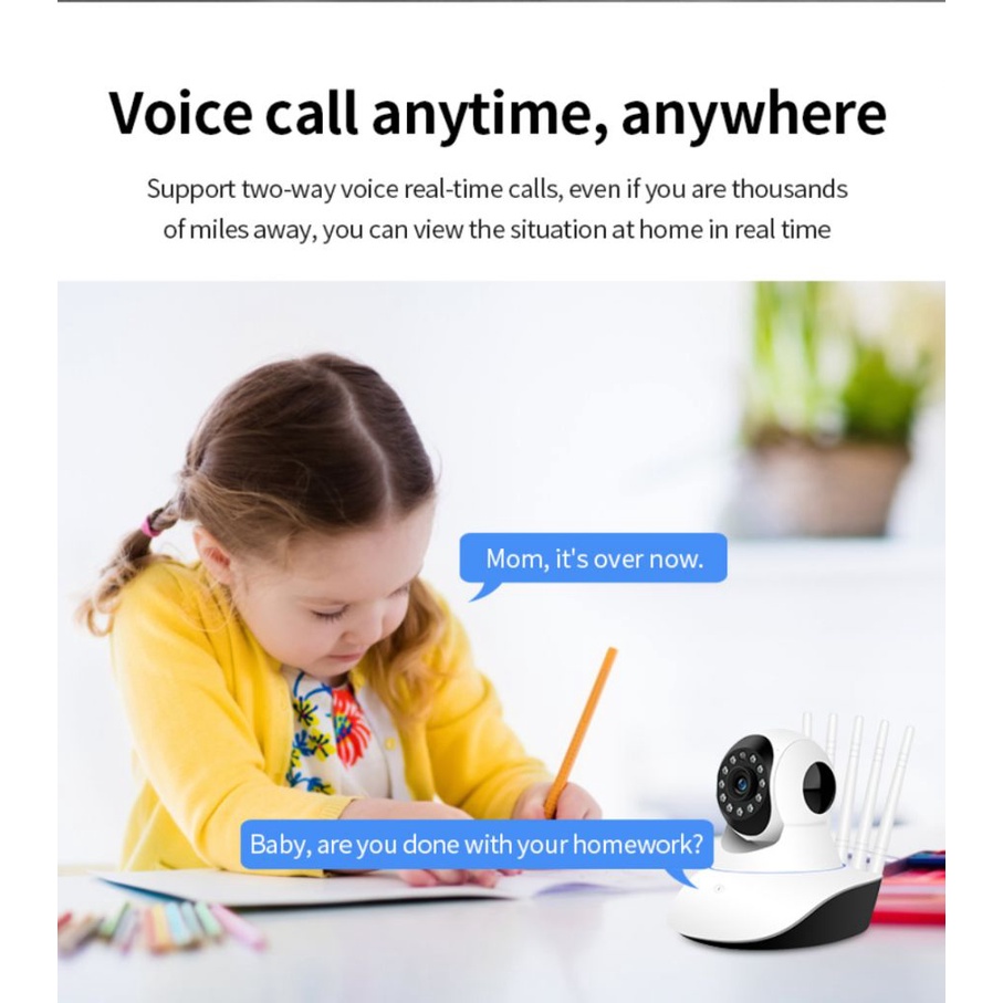 Wifi Camera Quan Sát Camera An Ninh Ip 1080P Hd Điện Thoại Từ Xa Màn Hình Kho Bán Cầu 360 &deg; Tự Động Theo Dõi Hồng Ngoại Quan Sát Ban Đêm pk Yoosee