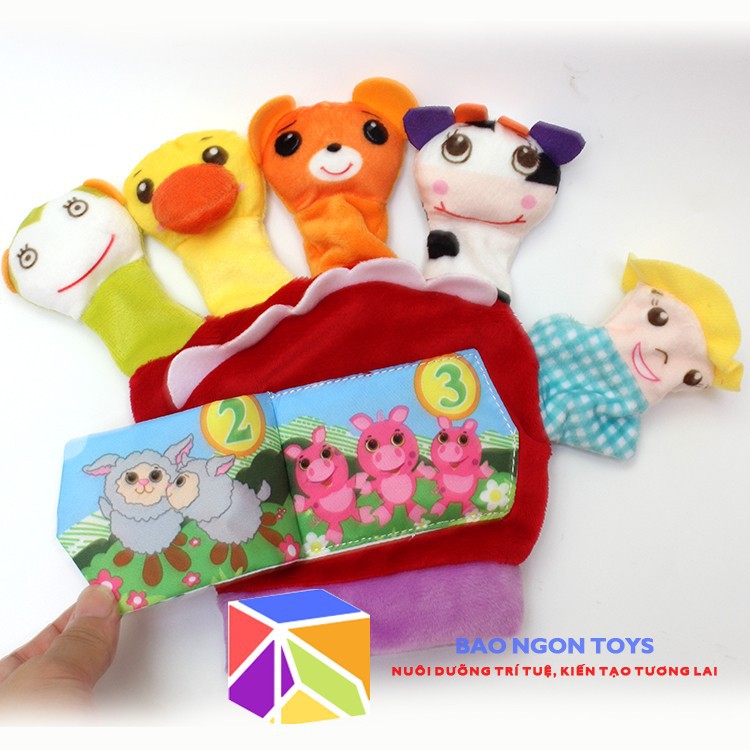 RỐI BÀN TAY ĐỘNG VẬT KỂ CHUYỆN CHO BÉ - BAO NGON TOYS