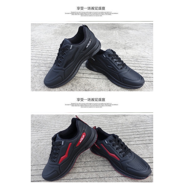 Giày thể thao nam bằng da chống nước thời trang xuân thu 2021