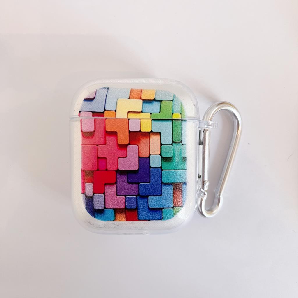 Vỏ Bảo Vệ Hộp Sạc Tai Nghe airpods 3 2 1 2 Pro Kết Nối Bluetooth Trong Suốt Chống Sốc Kèm Móc Khóa