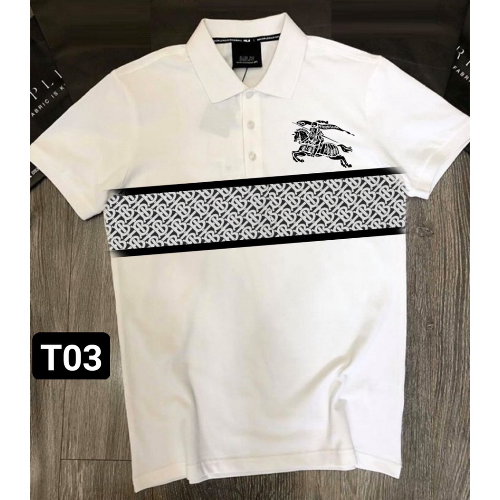 ÁO THUN POLO NAM CỔ TRỤ TAY NGẮN LOGO VẢI COTTON SANG TRỌNG, LỊCH LÃM