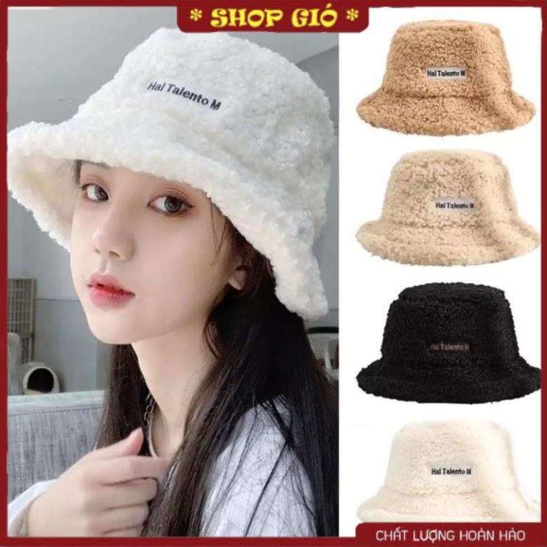Mũ bucket lông cừu siêu hot