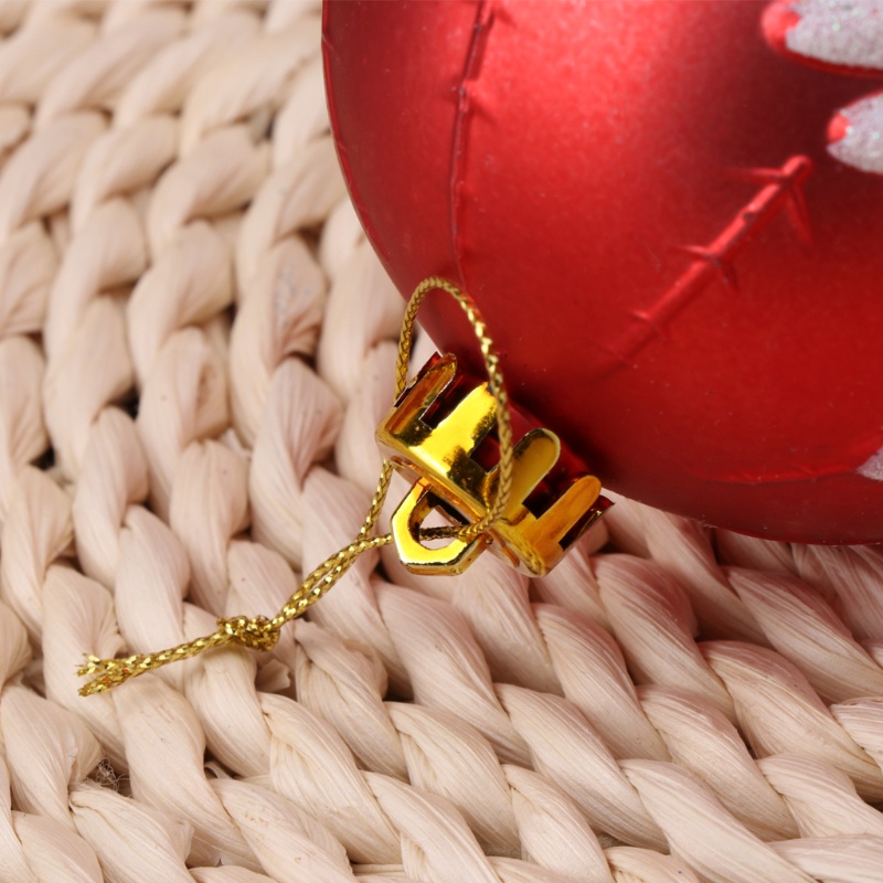 Set 6 Quả Cầu Tuyết 3.15 &quot;Trang Trí Giáng Sinh Chống Vỡ