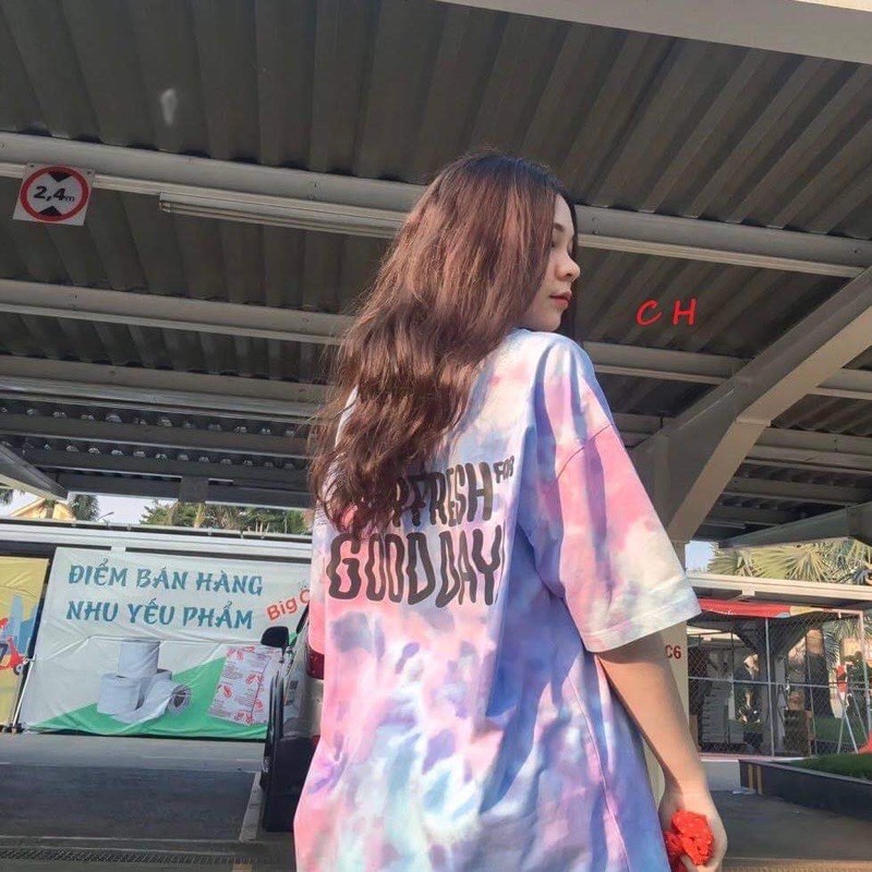 Áo phông loang good day in 2 mặt fom unisex COM955