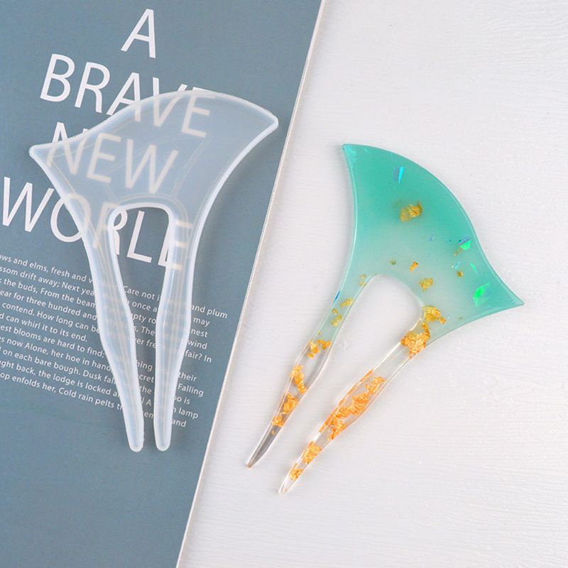 Set 3 Khuôn Silicone Làm Trâm Cài Tóc Cổ Điển