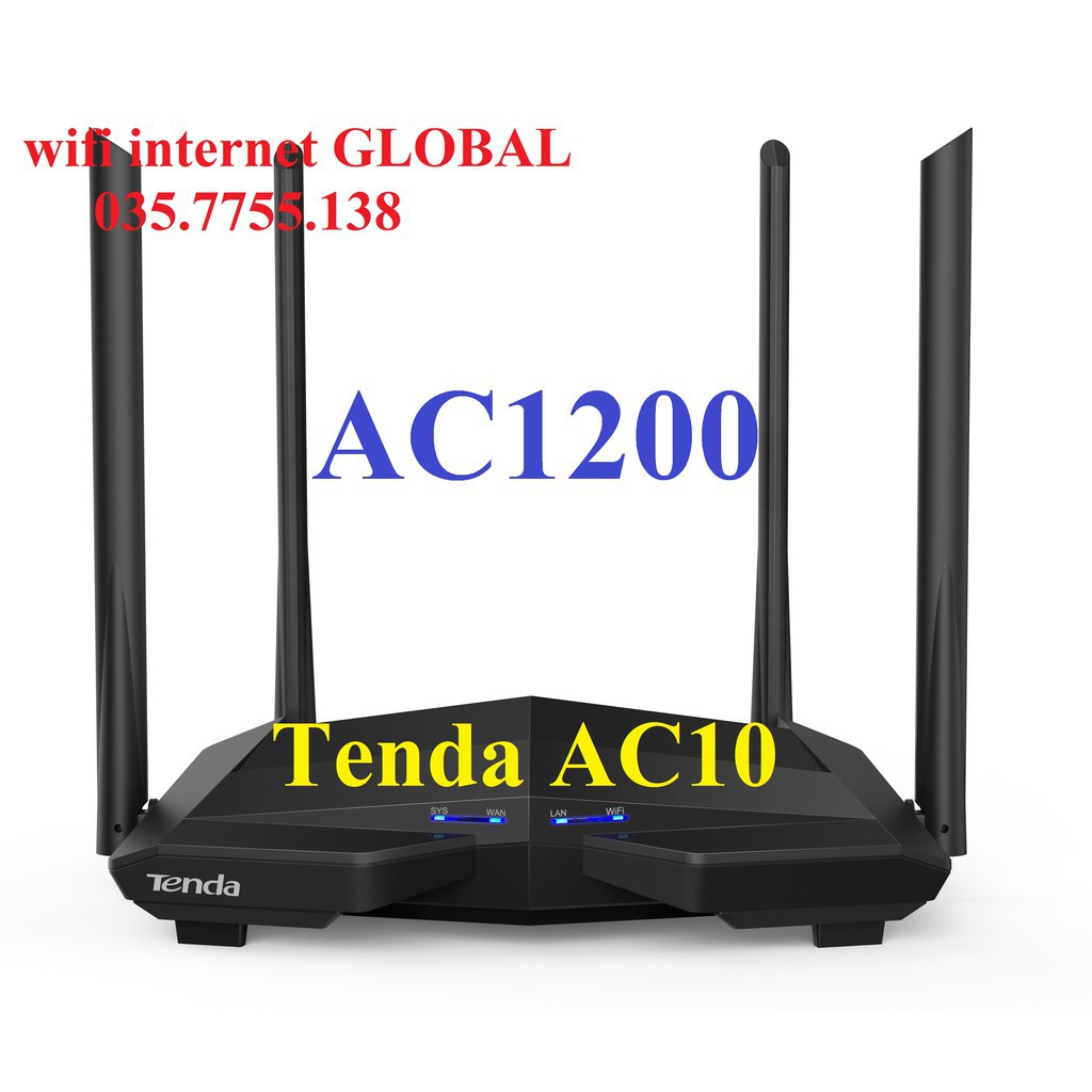 Các Bộ Phát Wifi Tenda AC1200 : AC11, AC10, AC7, AC6, AC5 - Nhiều Râu, Sóng Khoẻ