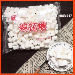 Kẹo marshmallow, kẹo nougat 5000g trắng, nhiều màu sắc, hình dáng, mềm xốp, ngọt ngào tự nhiên - eBếp247