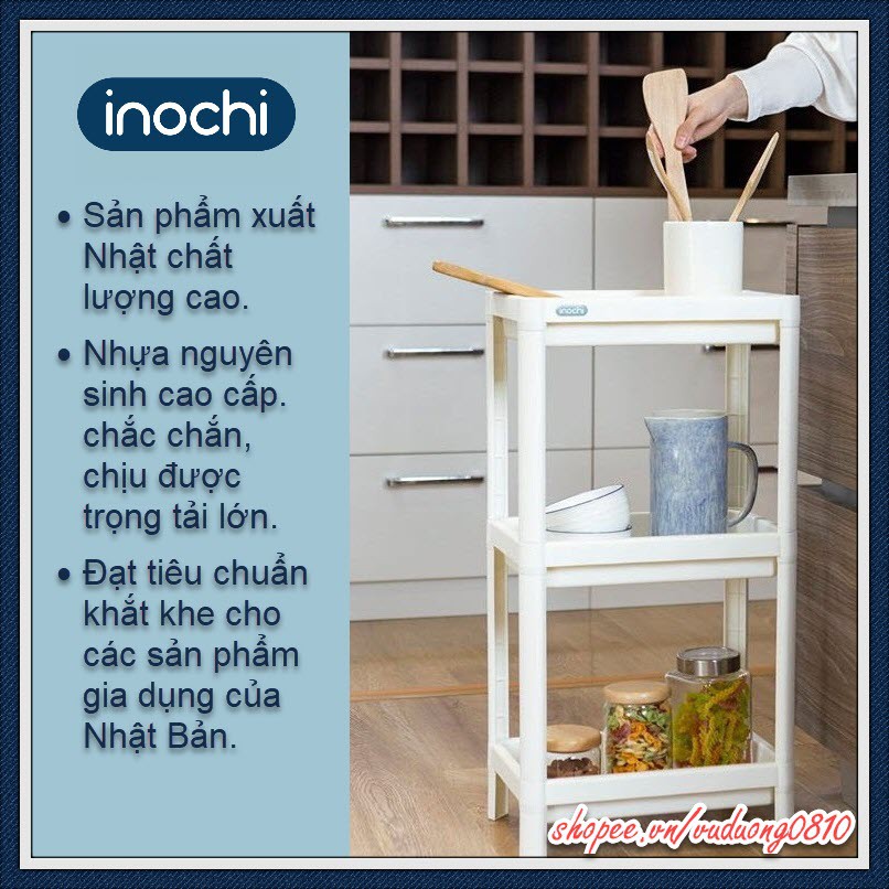 Kệ đa năng 3 tầng cao cấp Inochi - tận dụng không gian tiết kiệm diện tích