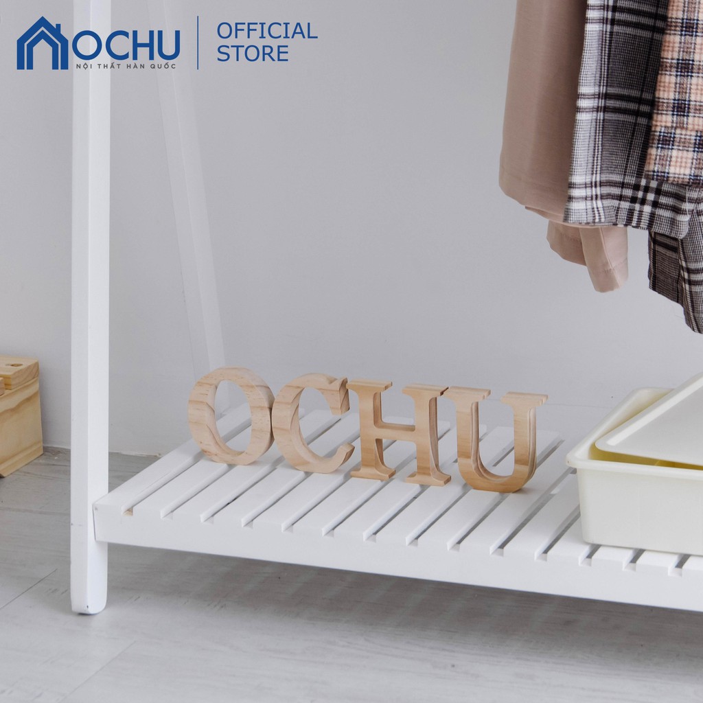 Giá Treo Quần Áo Bằng Gỗ Thông OCHU - A Hanger 1F - White